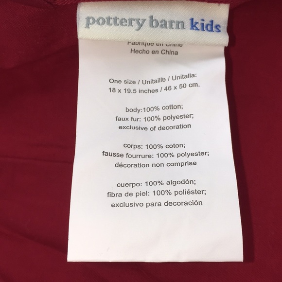 Pottery Barn Kids Christmas Apron Child’s Grayson Kitchen Baking - Picture 10 of 15